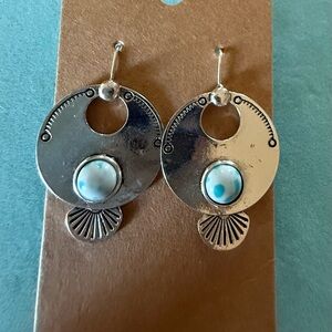 Silver and Turquoise Earrings